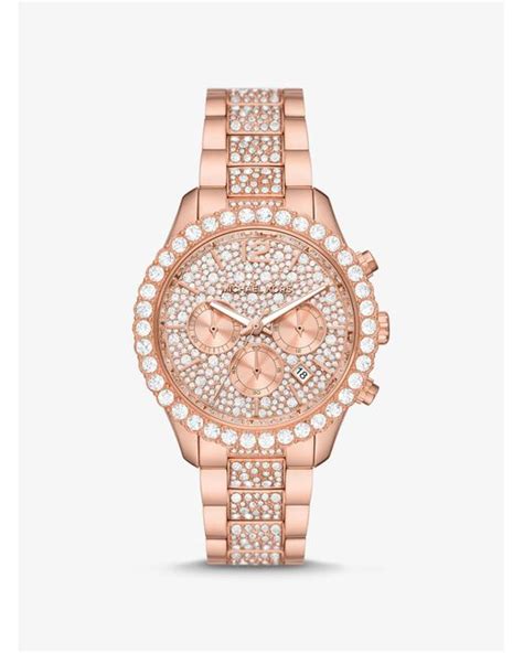 michael kors layton chronograph|Oversized Layton Pavé Rose Gold.